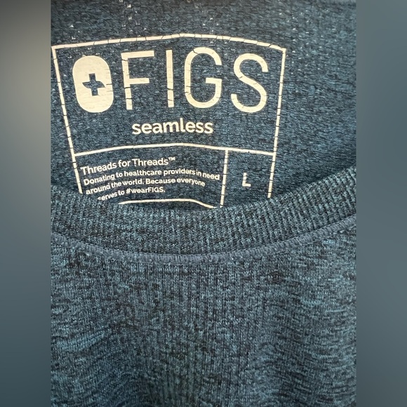 Figs Men's Seamless Navy Underscrub (Size L) - Picture 4 of 6
